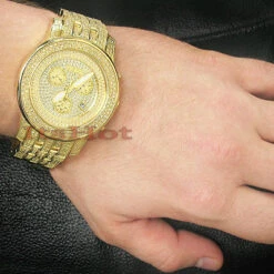 Joe Rodeo Classic Men's Diamond Watch 3.75ct Yellow -Urban Jewels Shop joe rodeo classic mens diamond watch 375ct yellow p 8499bod