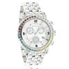 Unique Joe Rodeo White Yellow Red Blue Diamond Watch For Men 3.3ct