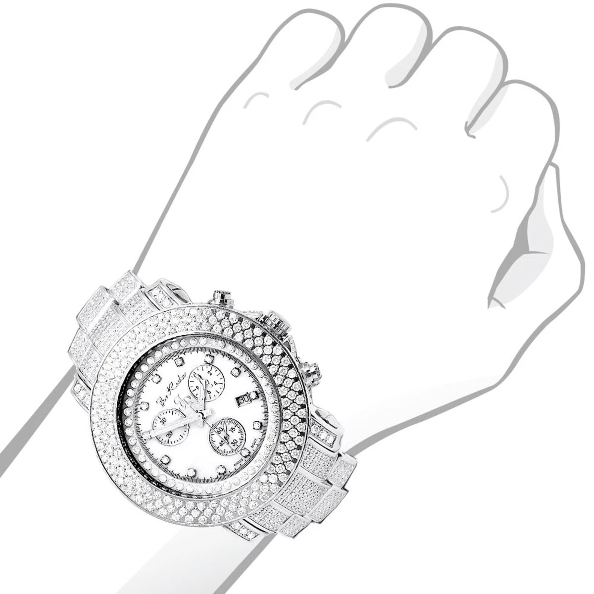Joe Rodeo Diamond JoJo Watch 17.50ct Junior White 3 Joe Rodeo Diamond JoJo Watch 17.50ct Junior White - Image 3
