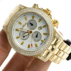 Joe Rodeo Diamond Master Pilot Men's Watch 7ct -Urban Jewels Shop joe rodeo diamond watches master pilot mens watch 7ct p 35642 bod3