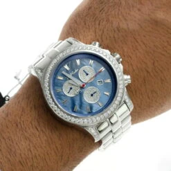 Joe Rodeo Diamond Men's Master Pilot 7.20ct Watch -Urban Jewels Shop joe rodeo diamond watches mens master pilot 720ct p 35658 bod2