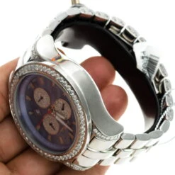 Joe Rodeo Diamond Men's Master Pilot 7.20ct Watch -Urban Jewels Shop joe rodeo diamond watches mens master pilot 720ct p 35658 bod5