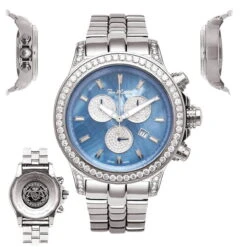 Joe Rodeo Diamond Men's Master Pilot 7.20ct Watch -Urban Jewels Shop joe rodeo diamond watches mens master pilot 720ct p 35658 main2