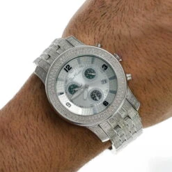 Joe Rodeo Watch With Diamond Band 3.50ct 2000 Men's -Urban Jewels Shop joe rodeo jojo watch diamond band 350ct 2000 mens p 9039 bod2