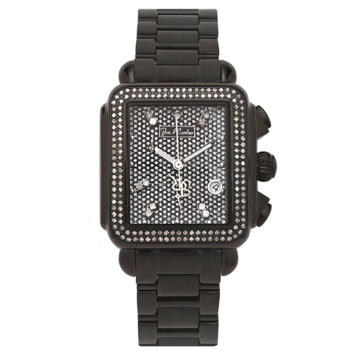 Joe Rodeo Madison Diamond Watch 1.50ct Black Steel 1 Joe Rodeo Madison Diamond Watch 1.50ct Black Steel