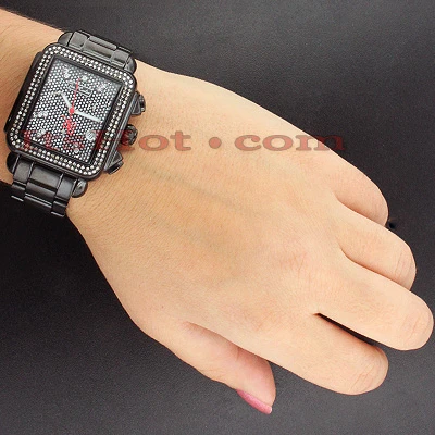 Joe Rodeo Madison Diamond Watch 1.50ct Black Steel 4 Joe Rodeo Madison Diamond Watch 1.50ct Black Steel - Image 4