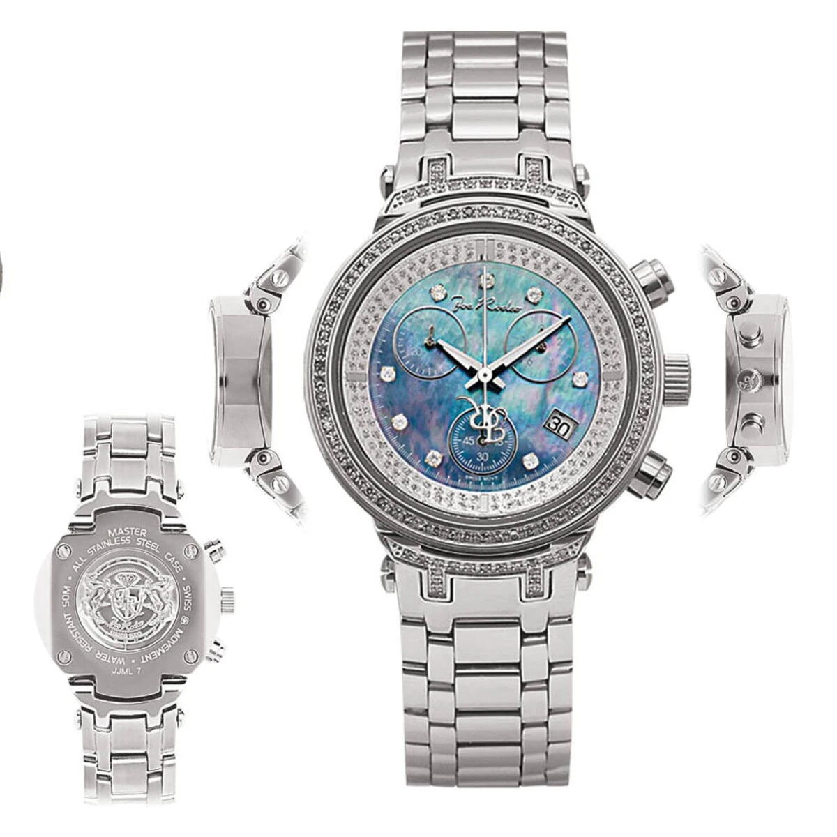 Joe Rodeo Master Diamond Women's Watch Blue MOP 0.90ct 5 Joe Rodeo Master Diamond Women's Watch Blue MOP 0.90ct - Image 5