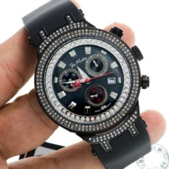 Joe Rodeo Master Men's Diamond Watch 2.20ct Black -Urban Jewels Shop joe rodeo master mens diamond watch 220ct black p 50017 bod3