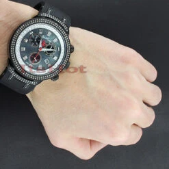 Joe Rodeo Master Men's Diamond Watch 2.20ct Black -Urban Jewels Shop joe rodeo master mens diamond watch 220ct black p 50017bod