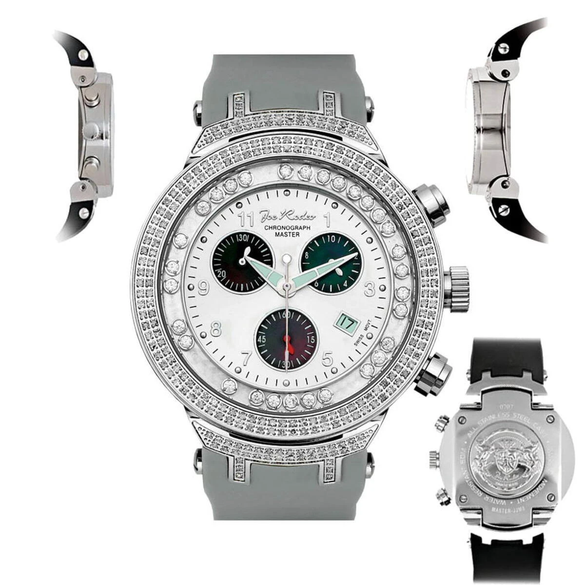 Men's Master 2.20ct Diamond Watch By Joe Rodeo 6 Men's Master 2.20ct Diamond Watch By Joe Rodeo - Image 6