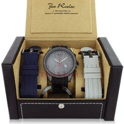 Joe Rodeo Men's Diamond Watch 2.25ct Black Empire -Urban Jewels Shop joe rodeo mens diamond watch 225ct black empire 4