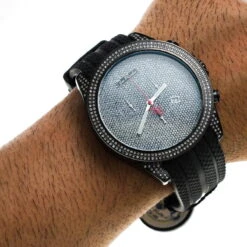 Joe Rodeo Men's Diamond Watch 2.25ct Black Empire -Urban Jewels Shop joe rodeo mens diamond watch 225ct black empire bod2