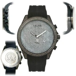 Joe Rodeo Men's Diamond Watch 2.25ct Black Empire -Urban Jewels Shop joe rodeo mens diamond watch 225ct black empire main2