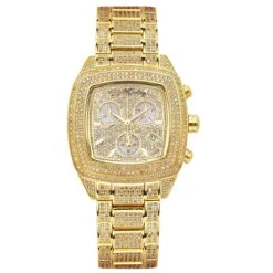 JOE RODEO Yellow Chelsea Iced Out Watch 13ct