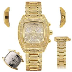 JOE RODEO Yellow Chelsea Iced Out Watch 13ct -Urban Jewels Shop joe rodeo watches chelsea iced out watch 13ct p 38749 main2