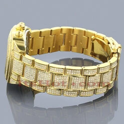 JOE RODEO Yellow Chelsea Iced Out Watch 13ct -Urban Jewels Shop joe rodeo watches chelsea iced out watch 13ct p 38749back