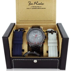 Joe Rodeo Empire Men's Diamond Watch 2.25ct Black -Urban Jewels Shop joe rodeo watches empire mens diamond watch 225ct black 4