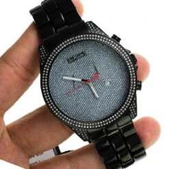 Joe Rodeo Empire Men's Diamond Watch 2.25ct Black -Urban Jewels Shop joe rodeo watches empire mens diamond watch 225ct black bod3