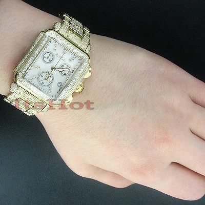 Joe Rodeo Madison Diamond Watch Yellow Gold Plated 10.25ct 3 Joe Rodeo Madison Diamond Watch Yellow Gold Plated 10.25ct - Image 3