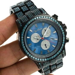 Joe Rodeo Men's Blue Diamond Watch Pilot 27.70 -Urban Jewels Shop joe rodeo watches mens blue diamond watch pilot 2770 p 8488 bod3