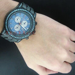 Joe Rodeo Men's Blue Diamond Watch Pilot 27.70 -Urban Jewels Shop joe rodeo watches mens blue diamond watch pilot 2770 p 8488bod