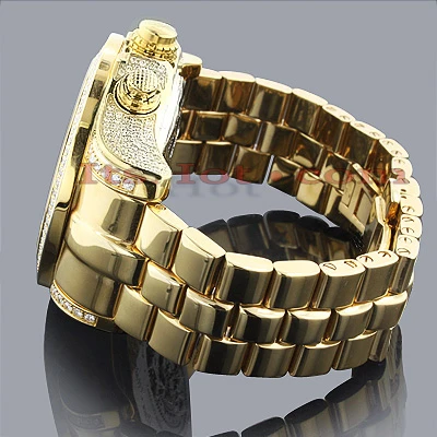 Joe Rodeo Men's Diamond Watch 14.70ct 3 Joe Rodeo Men's Diamond Watch 14.70ct - Image 3