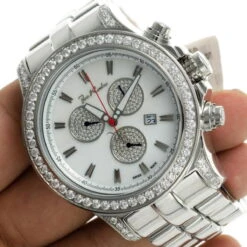 Joe Rodeo Men's 7.20Ct Diamond Watch Master Pilot W Diamond Bezel -Urban Jewels Shop joe rodeo watches mens diamond watch master pilot 720 p 35648 bod3