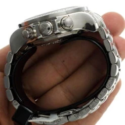 Stainless Steel Joe Rodeo Men's 7 Carat Diamond Master Pilot Watch -Urban Jewels Shop joe rodeo watches mens diamond watch master pilot 7ct p 35645 bod4