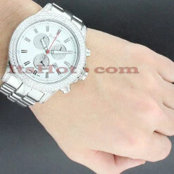 Stainless Steel Joe Rodeo Men's 7 Carat Diamond Master Pilot Watch -Urban Jewels Shop joe rodeo watches mens diamond watch master pilot 7ct p 35645bod