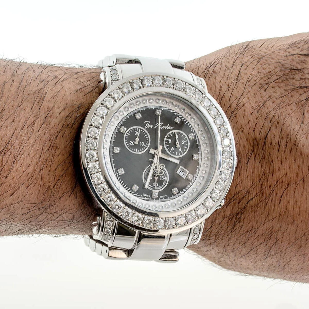 JoJo Diamond Watch Men's Joe Rodeo Junior 7ct 6 JoJo Diamond Watch Men's Joe Rodeo Junior 7ct - Image 6