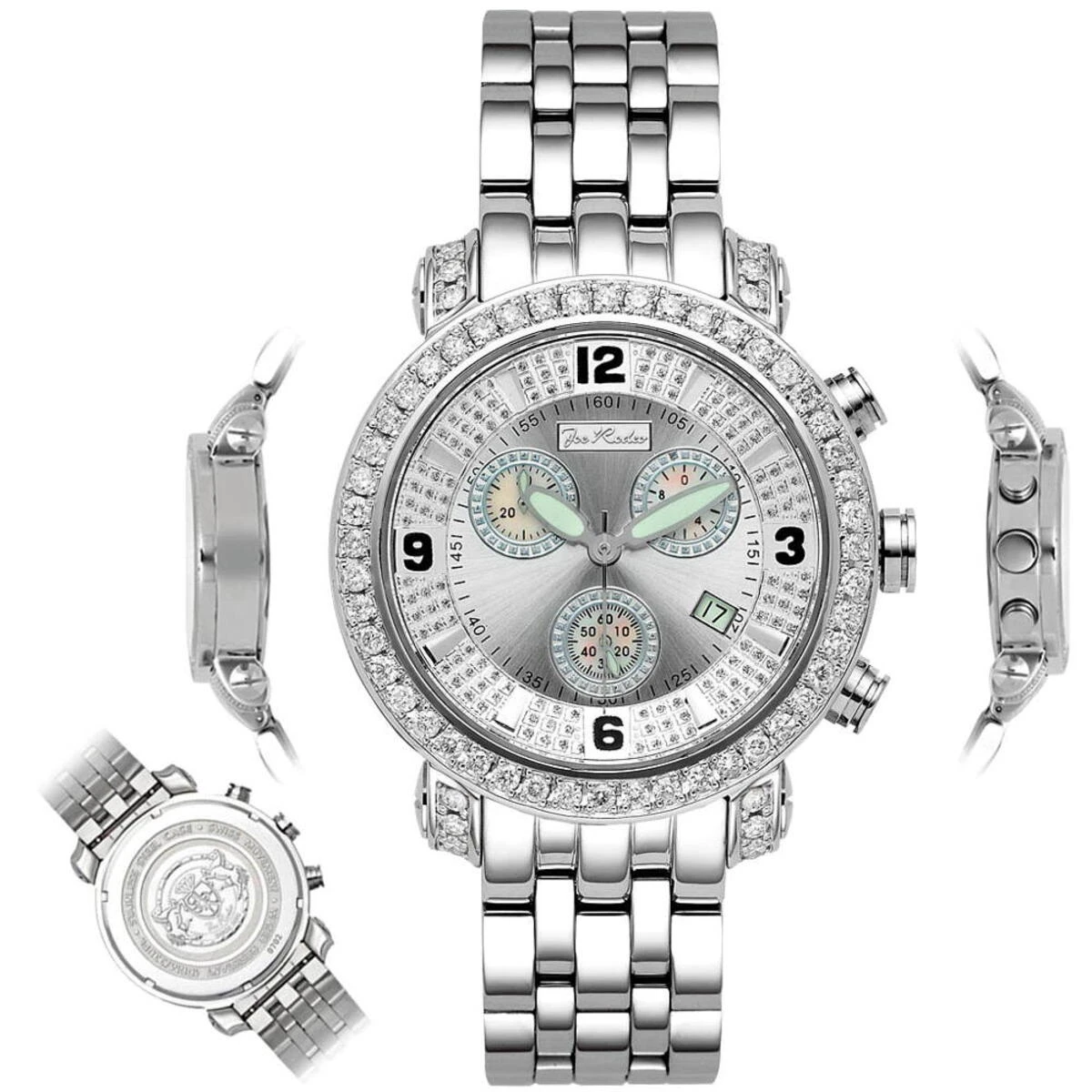 JoJo Joe Rodeo Classic Men's Diamond Watch 3.50ct 6 JoJo Joe Rodeo Classic Men's Diamond Watch 3.50ct - Image 6