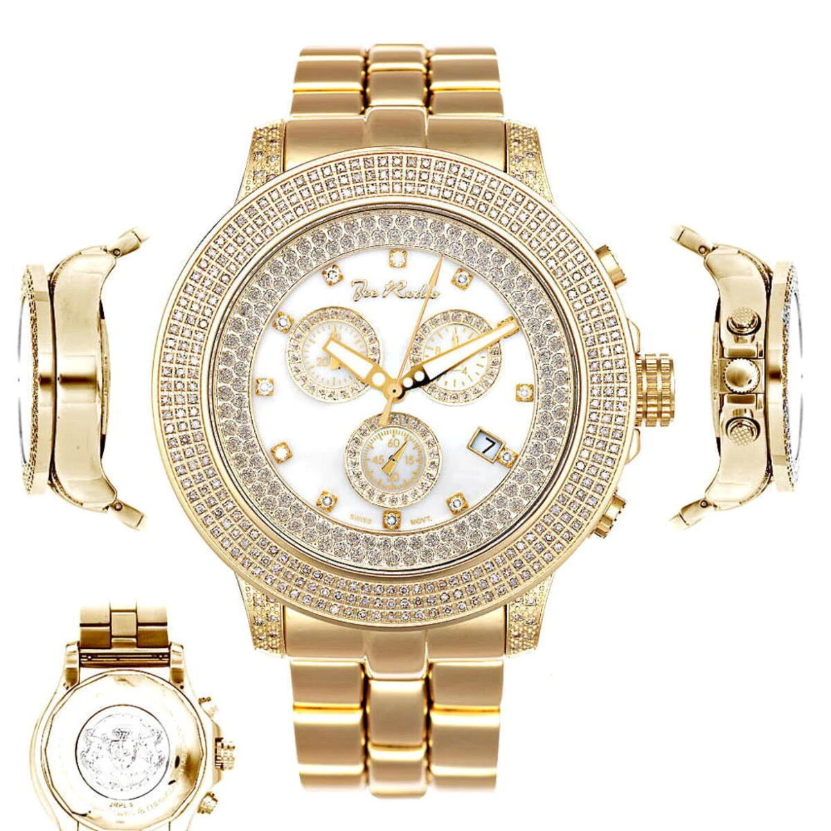 JoJo Joe Rodeo Pilot Men's Diamond Watch 3.15ct 6 JoJo Joe Rodeo Pilot Men's Diamond Watch 3.15ct - Image 6