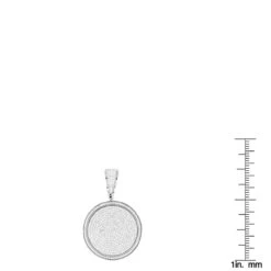 Ladies 10K White Gold Diamond Iced Out Medallion Pendant 1 Carat -Urban Jewels Shop ladies 10k gold diamond iced out medallion pendant 116ct rulerwh