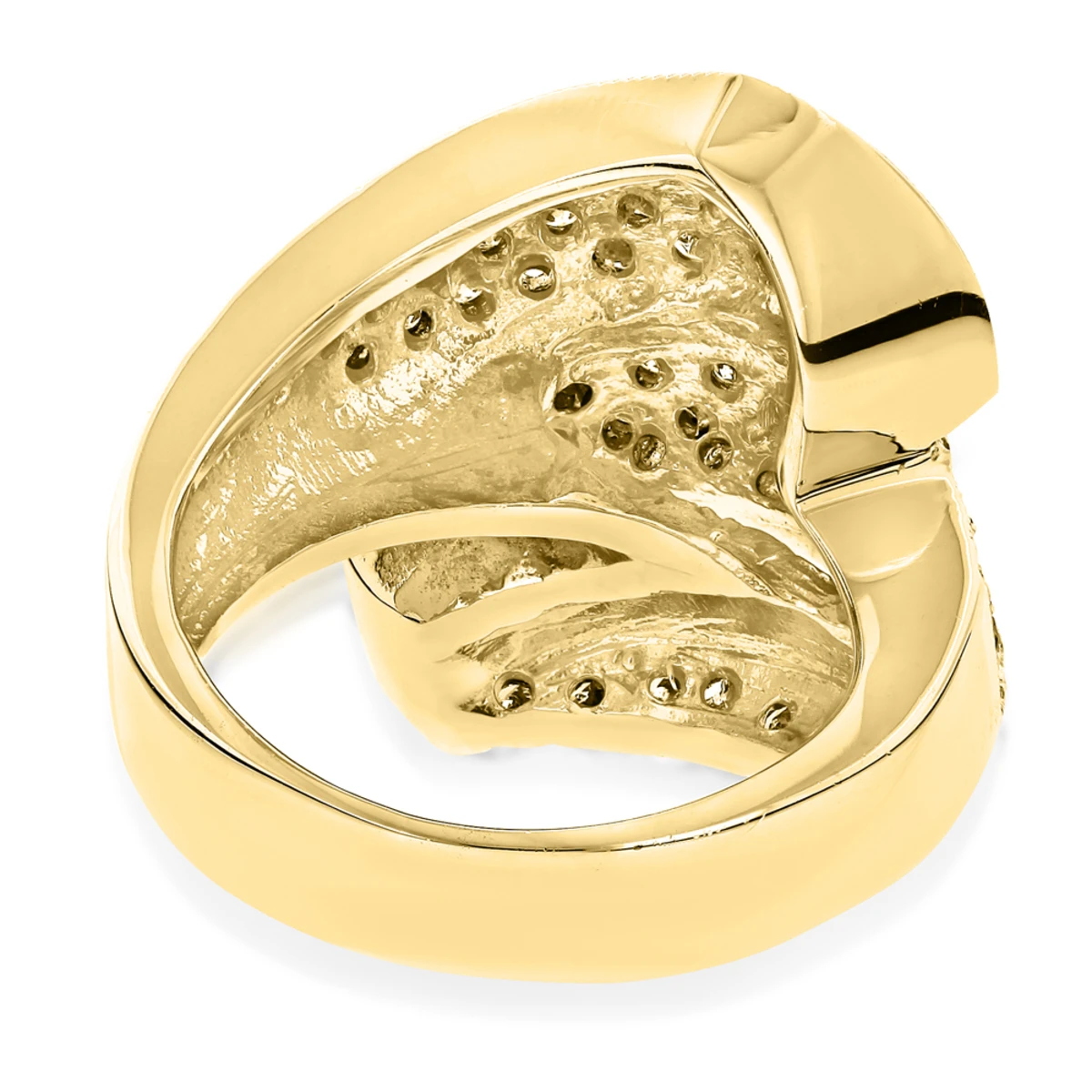 Ladies Designer Diamond Ring 1ct 14K Yellow Gold 4 Ladies Designer Diamond Ring 1ct 14K Yellow Gold - Image 4