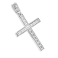 Ladies Diamond Crosses 14K White Gold Diamond Cross Pendant 1.36ct -Urban Jewels Shop ladies diamond crosses 14k diamond cross pendant 136ct p 6541 backwh