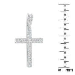 Ladies Diamond Crosses 14K White Gold Diamond Cross Pendant 1.36ct -Urban Jewels Shop ladies diamond crosses 14k diamond cross pendant 136ct p 6541 rulerwh