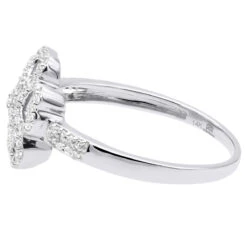 Ladies Diamond Heart Ring 0.36ct 14K Yellow Gold 11 Ladies Diamond Heart Ring 0.36ct 14K Yellow Gold -Urban Jewels Shop ladies diamond heart ring 036ct 14k flower jewelry back white