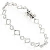 Ladies Diamond Link Bracelet 14K White Gold 0.7ct