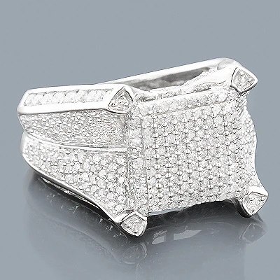 Ladies Diamond Ring 14K White Gold 1.81ct 1 Ladies Diamond Ring 14K White Gold 1.81ct