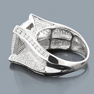 Ladies Diamond Ring 14K White Gold 1.81ct 2 Ladies Diamond Ring 14K White Gold 1.81ct - Image 2