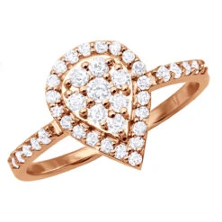 Ladies 14K White Gold Cluster Diamond Ring 0.62ct -Urban Jewels Shop ladies diamond rings 14k cluster diamond ring 062ct p 6739 ro 20211228