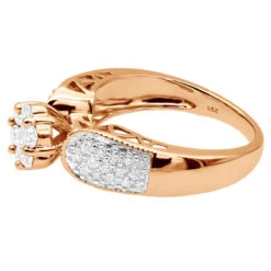 Ladies 14K White Gold Cluster Diamond Ring 0.99ct 12 Ladies 14K White Gold Cluster Diamond Ring 0.99ct -Urban Jewels Shop ladies diamond rings 14k cluster diamond ring 099ct p 6790 back rose