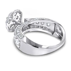 14K White Gold Cluster Diamond Ring 1.6ct For Ladies 9 14K White Gold Cluster Diamond Ring 1.6ct For Ladies -Urban Jewels Shop ladies diamond rings 14k cluster diamond ring 193ct p 6777 backwh