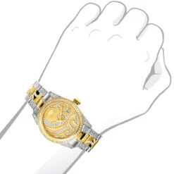 Ladies Diamond Watch 18k White Yellow Gold Pltd Two-Tone Luxurman Tribeca -Urban Jewels Shop ladies diamond watch 18k white yellow gold pltd two tone luxurman tribecabod