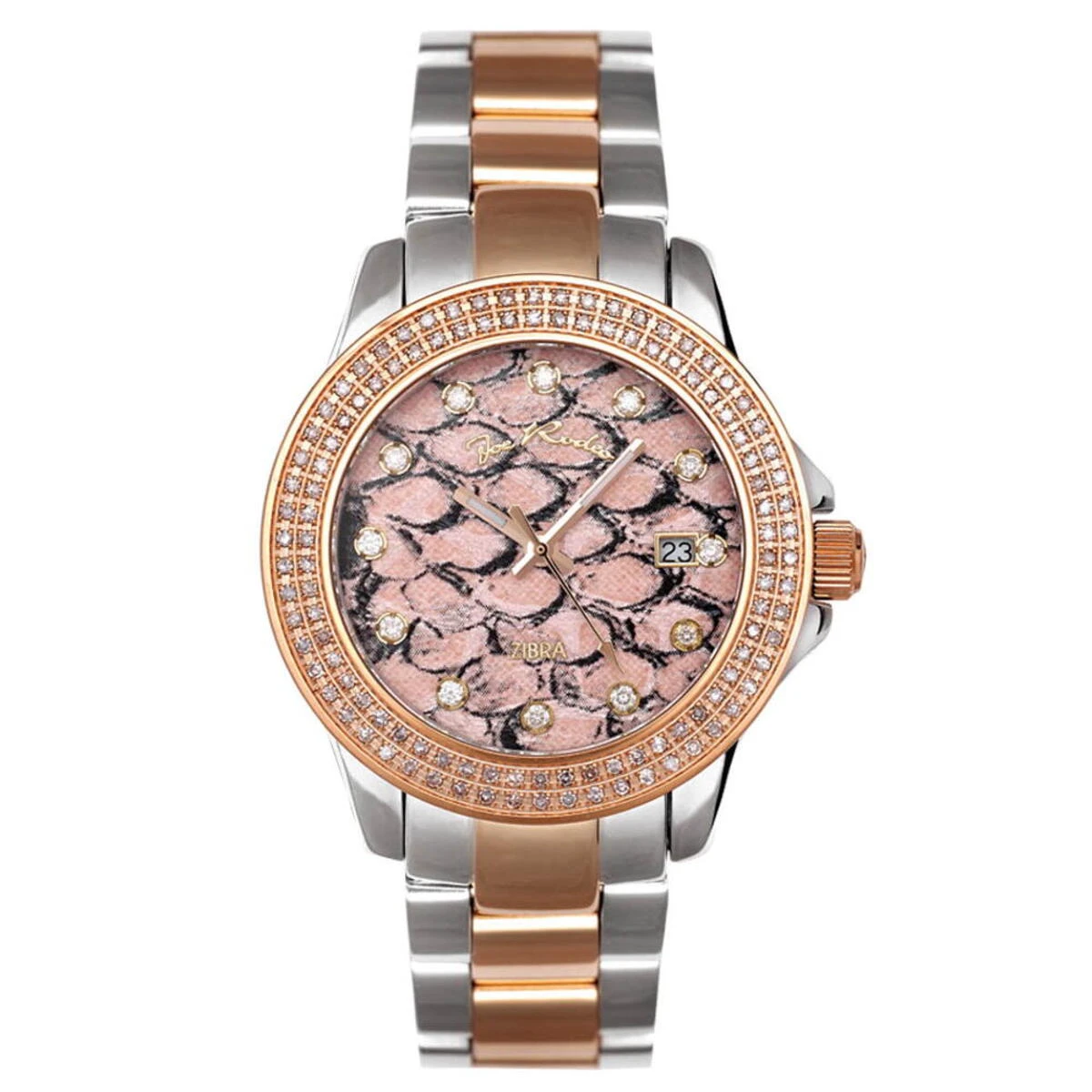 Ladies Diamond Watch By Joe Rodeo: Zibra Model 1.25ct 1 Ladies Diamond Watch By Joe Rodeo: Zibra Model 1.25ct
