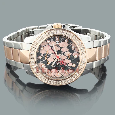 Ladies Diamond Watch By Joe Rodeo: Zibra Model 1.25ct 2 Ladies Diamond Watch By Joe Rodeo: Zibra Model 1.25ct - Image 2