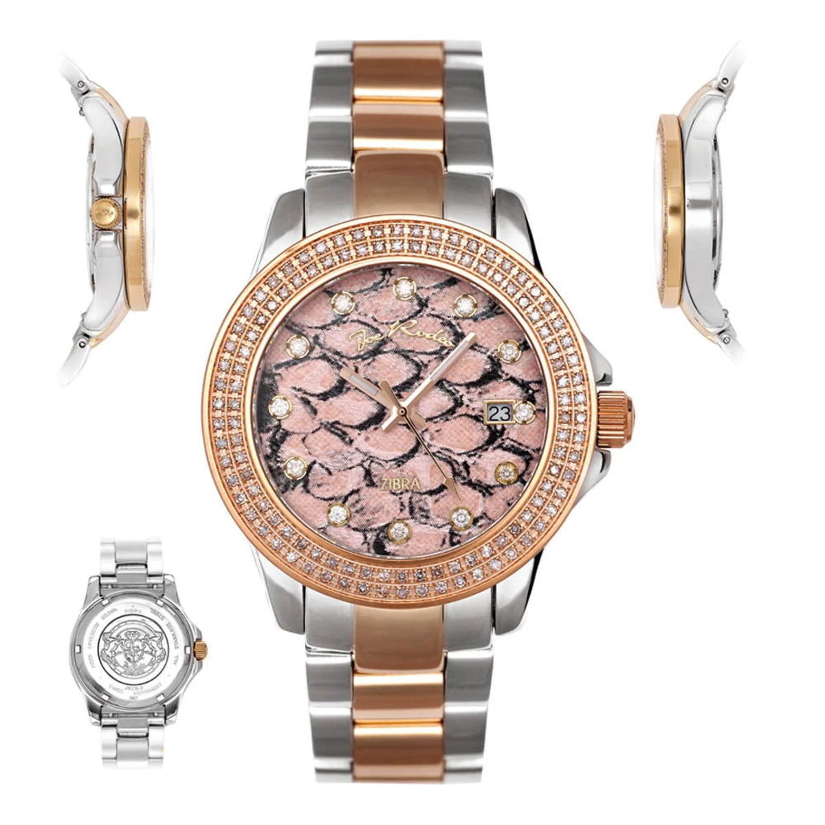 Ladies Diamond Watch By Joe Rodeo: Zibra Model 1.25ct 6 Ladies Diamond Watch By Joe Rodeo: Zibra Model 1.25ct - Image 6