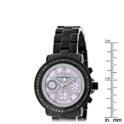 Ladies Diamond Luxurman Black Diamond Watch 2.15 Carats -Urban Jewels Shop ladies diamond watches luxurman black diamond watch 215 carats ruler