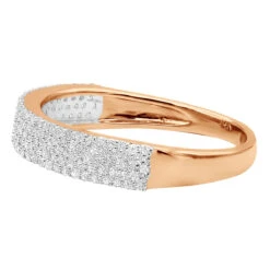 Thin Ladies Pave Diamond Wedding Band 0.54ct 14K Yellow Gold 13 Thin Ladies Pave Diamond Wedding Band 0.54ct 14K Yellow Gold -Urban Jewels Shop ladies pave diamond wedding band 054ct 14k gold p 48149 back rose