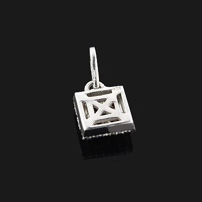 Ladies Silver Pendant With Black And White Diamonds 0.65ct 4 Ladies Silver Pendant With Black And White Diamonds 0.65ct - Image 4